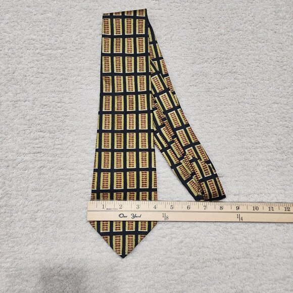 The Metropolitan Museum Of Art Masterworks Collection Silk Tie Black/Gold READ - Picture 3 of 7